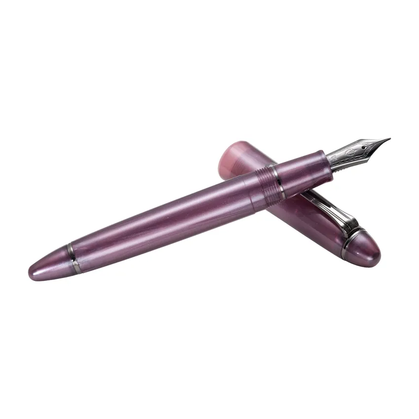 Sailor 1911 Ringless Metallic Fountain Pen (21K Medium) - Red with Black Trims
