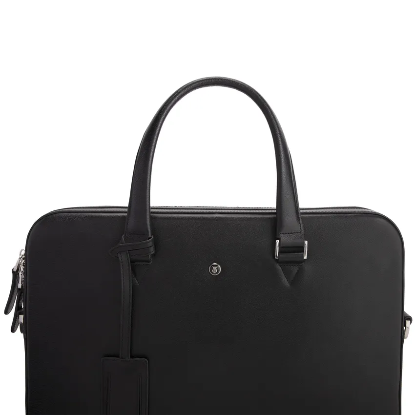 Lapis Bard Belgravia Rhodes 14-inch Slim Laptop Bag - Black