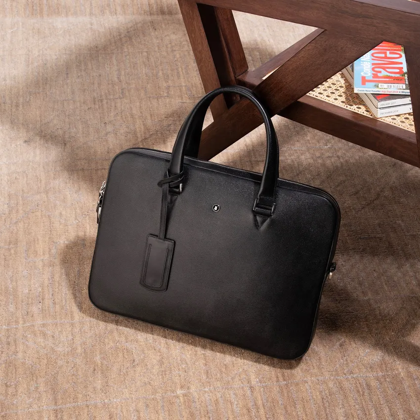 Lapis Bard Belgravia Rhodes 14-inch Slim Laptop Bag - Black
