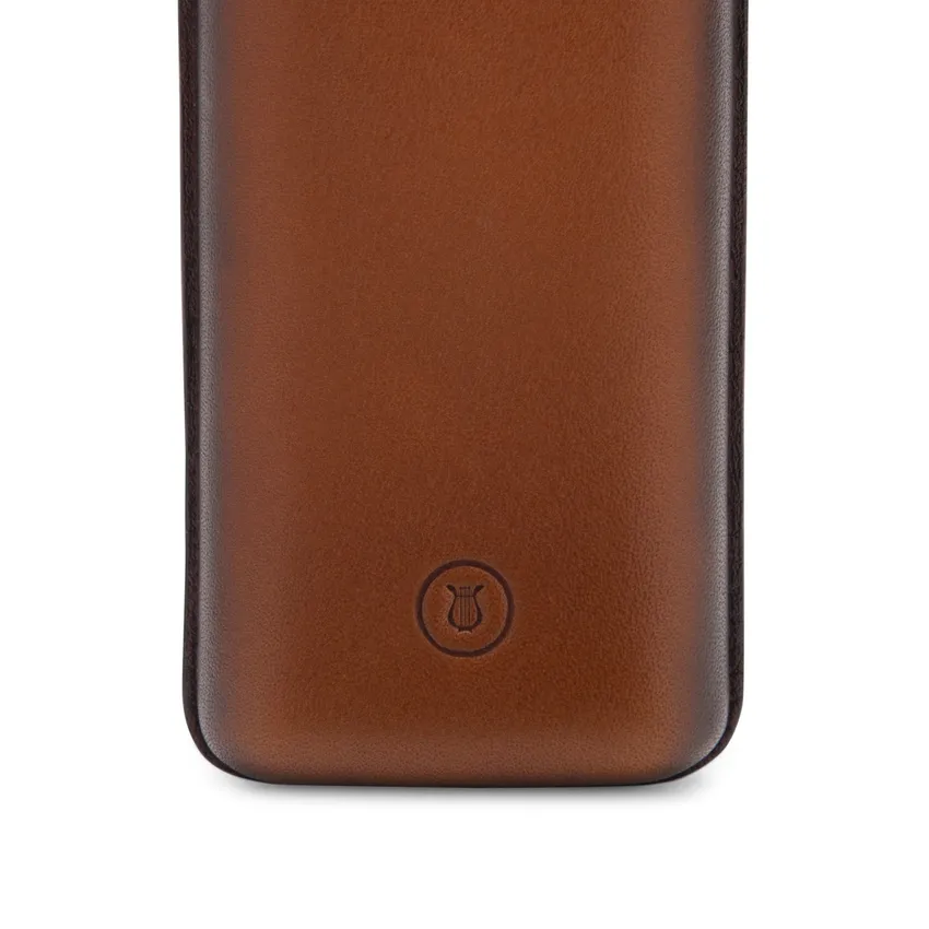 Lapis Bard Ducorium Moulded Pen Case - Cognac
