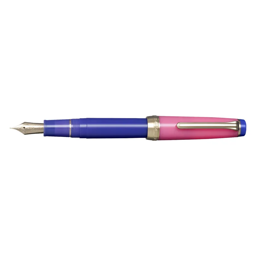 Sailor Professional Gear 'The Pillow Book' Fountain Pen (21K Medium) - Spring Sky With Rodhium Trims
