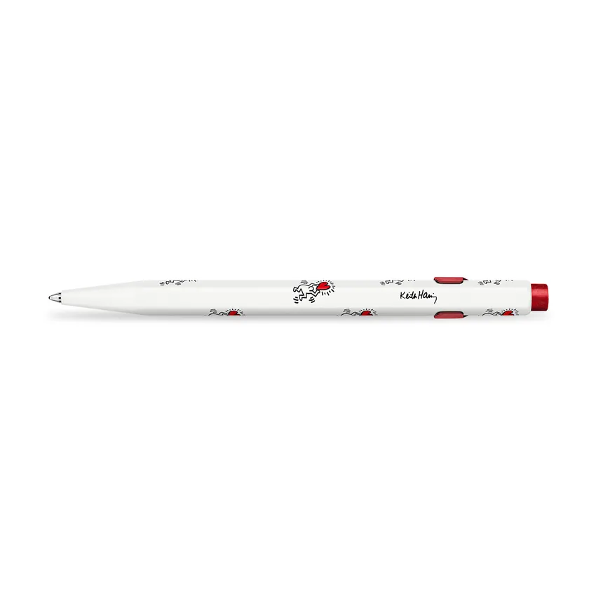Caran d'Ache 849 Xmas23 Keith Haring Ballpoint Pen - White