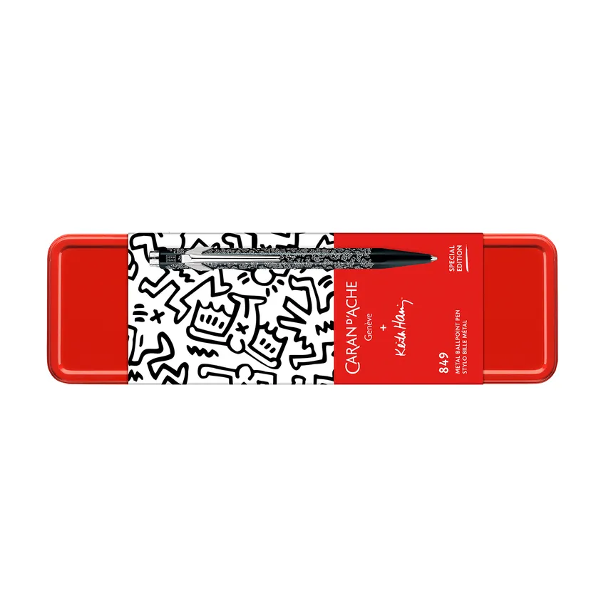 Caran d'Ache 849 Xmas23 Keith Haring Ballpoint Pen - Black
