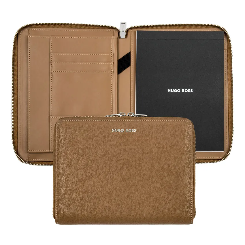 Hugo Boss Conference Folder A5 Pure Iconic Camel