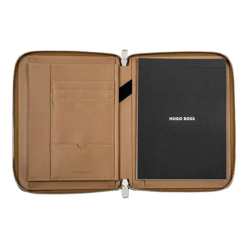 Hugo Boss Conference Folder A5 Pure Iconic Camel