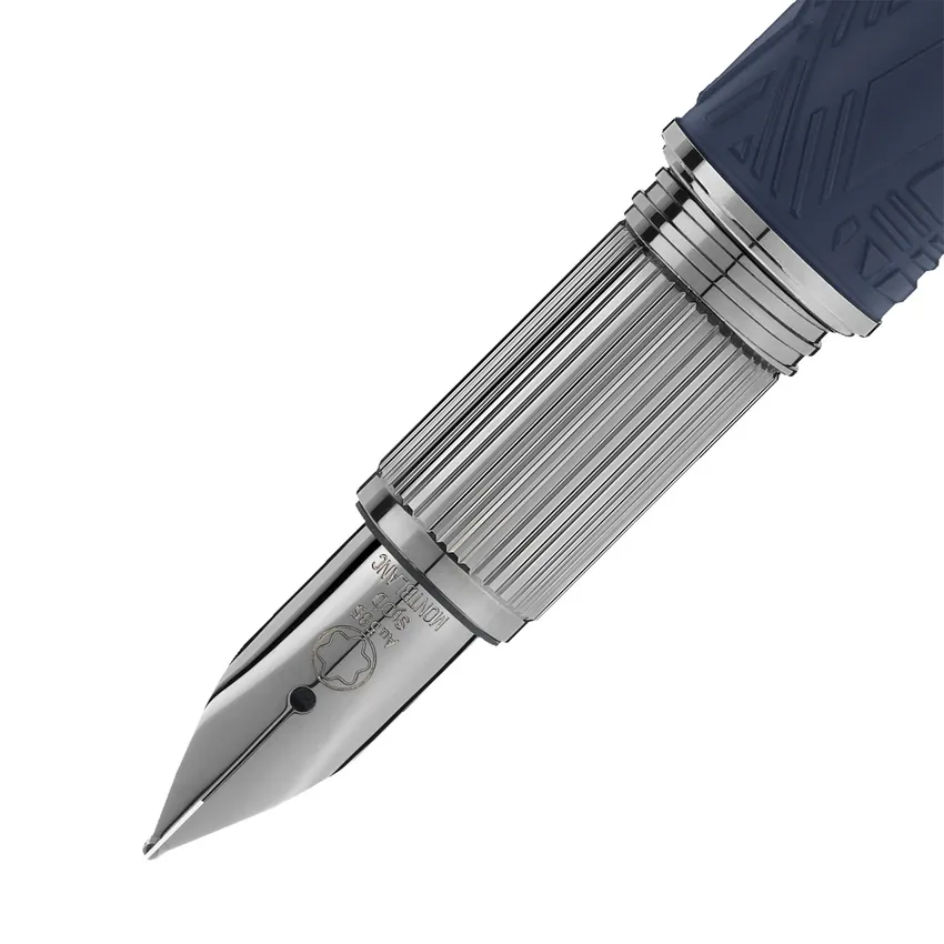 Montblanc StarWalker Space Blue Precious DouÃ© Fountain Pen (14K Medium) - Blue