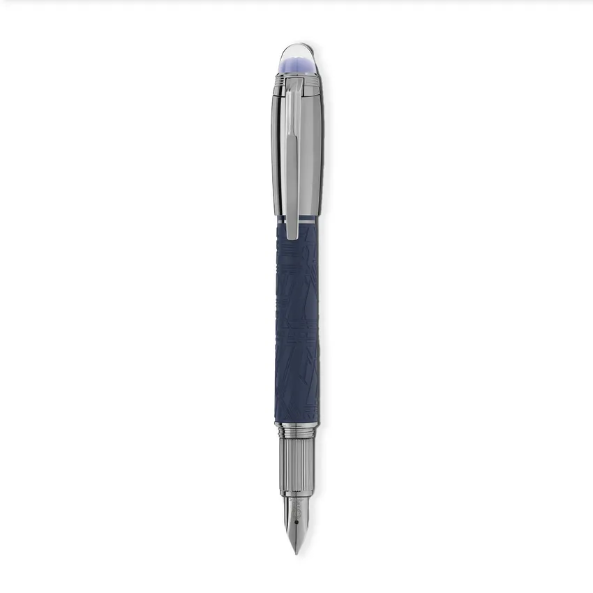 Montblanc StarWalker Space Blue Precious DouÃ© Fountain Pen (14K Medium) - Blue