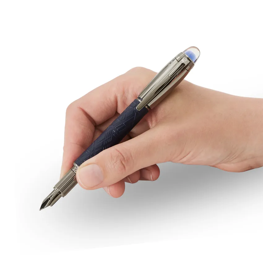 Montblanc StarWalker Space Blue Precious DouÃ© Fountain Pen (14K Medium) - Blue