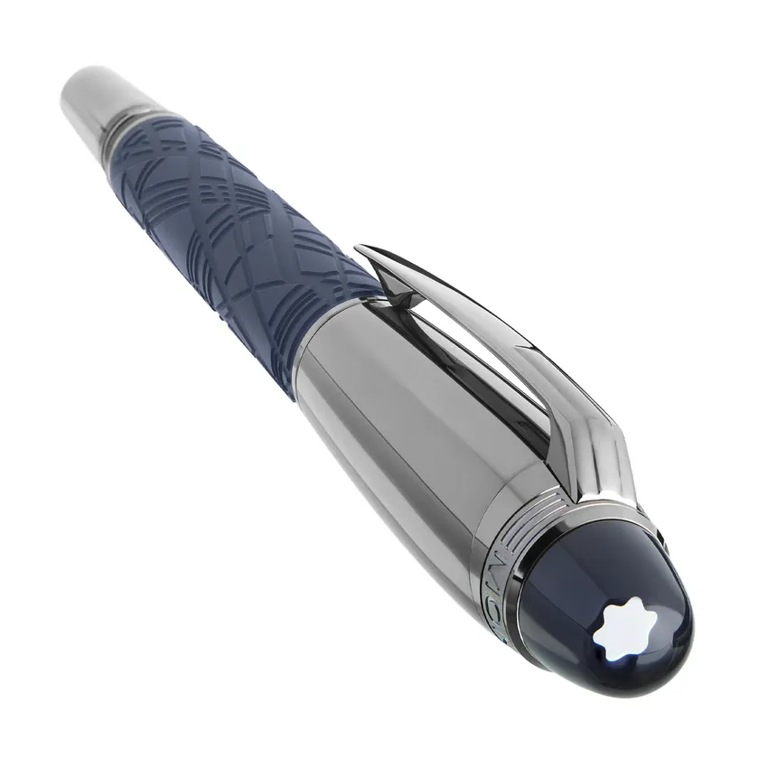 Montblanc StarWalker Space Blue Precious DouÃ© Fountain Pen (14K Medium) - Blue