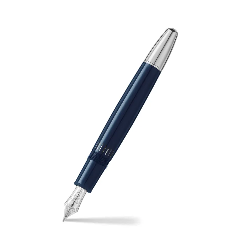 Montblanc 131338 MeisterstÃ¼ck The Original Collection Legrand Fountain Pen (14K Medium) - Blue With Platinum Trims