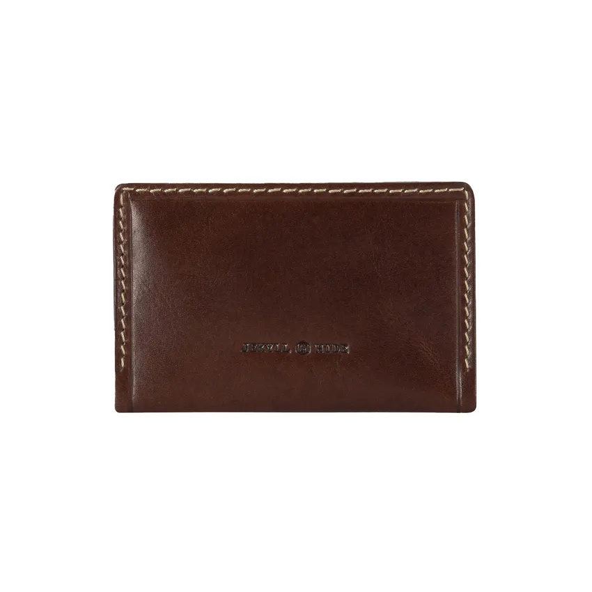 Jekyll & Hide Oxford Card Holder and Money Clip - Mocha