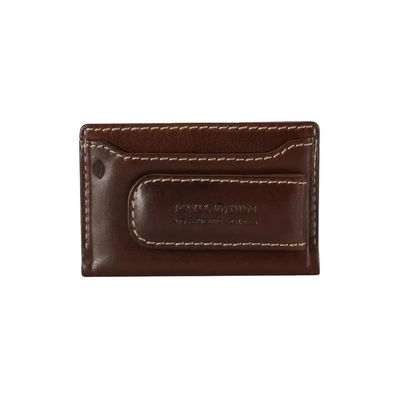 Jekyll & Hide Oxford Card Holder and Money Clip - Mocha