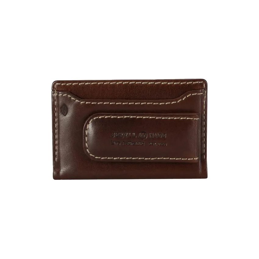 Jekyll & Hide Oxford Card Holder and Money Clip - Mocha