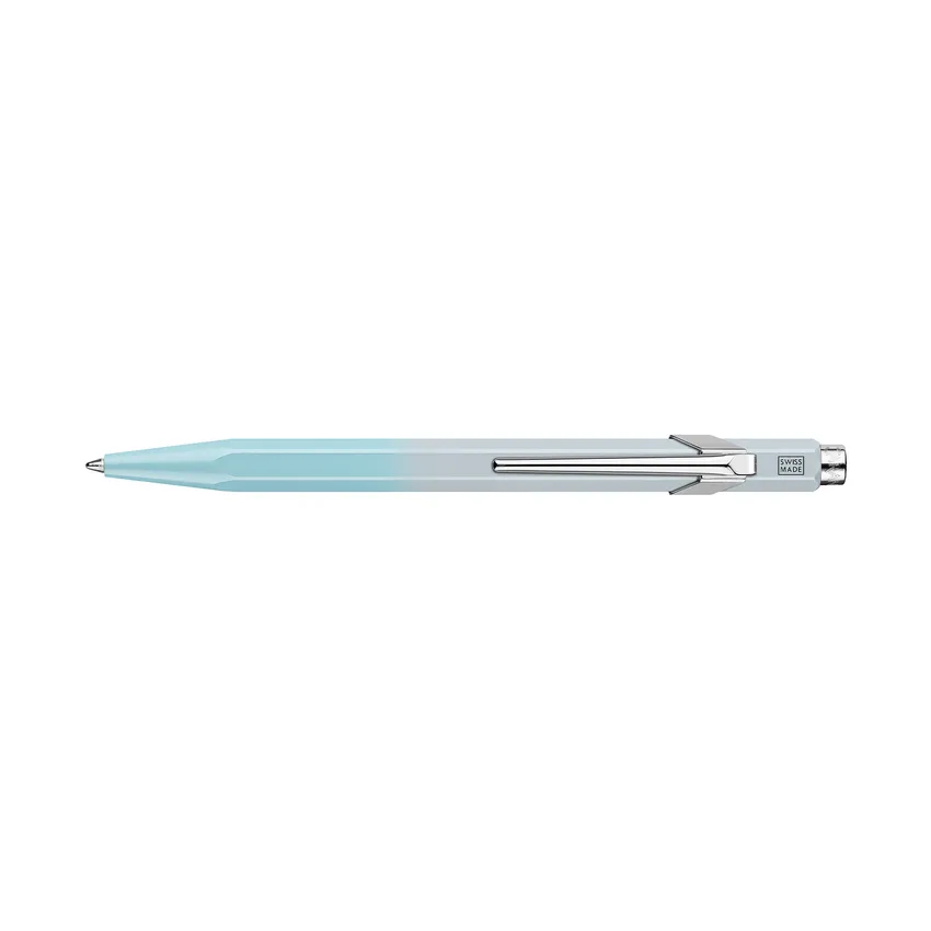 Caran d'Ache Special Edition Duo Set 849 (Fine black) Ballpoint Pen + 844 (0.5mm) Mechanical Pencil - Blue Lagoon