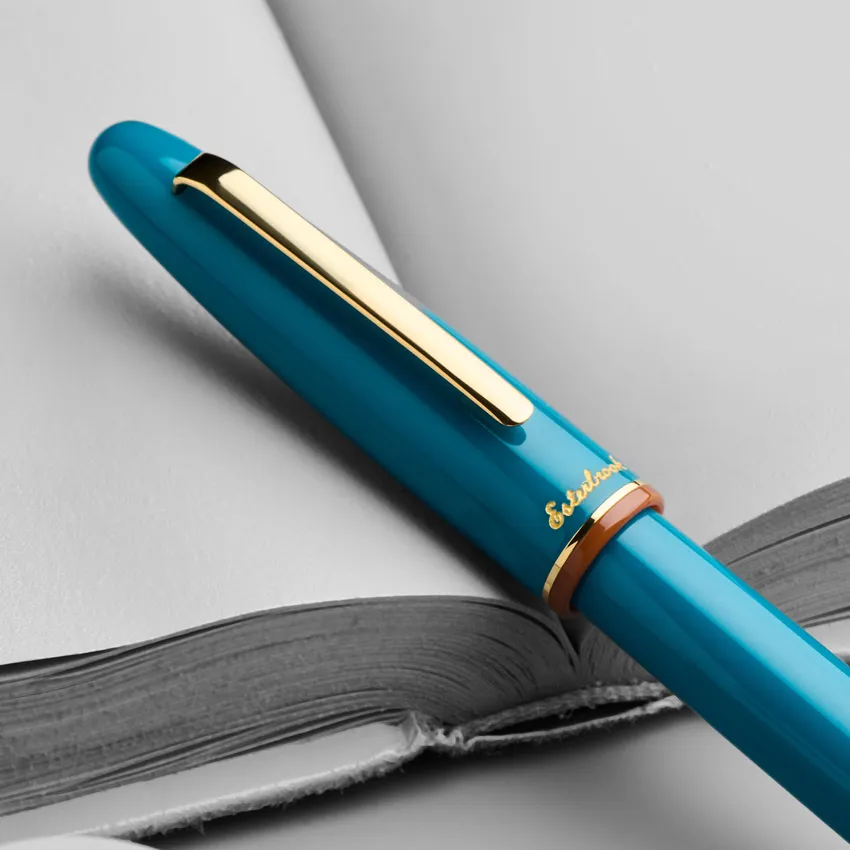 Esterbrook Back to the Land Estie Funky Lake Fountain Pen with Gold Trims - Fine