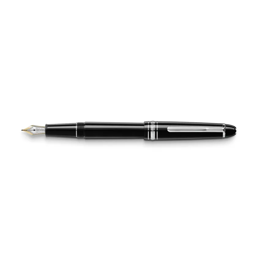 Montblanc 145 Meisterstuck Platinum Line Black Medium Fountain Pen