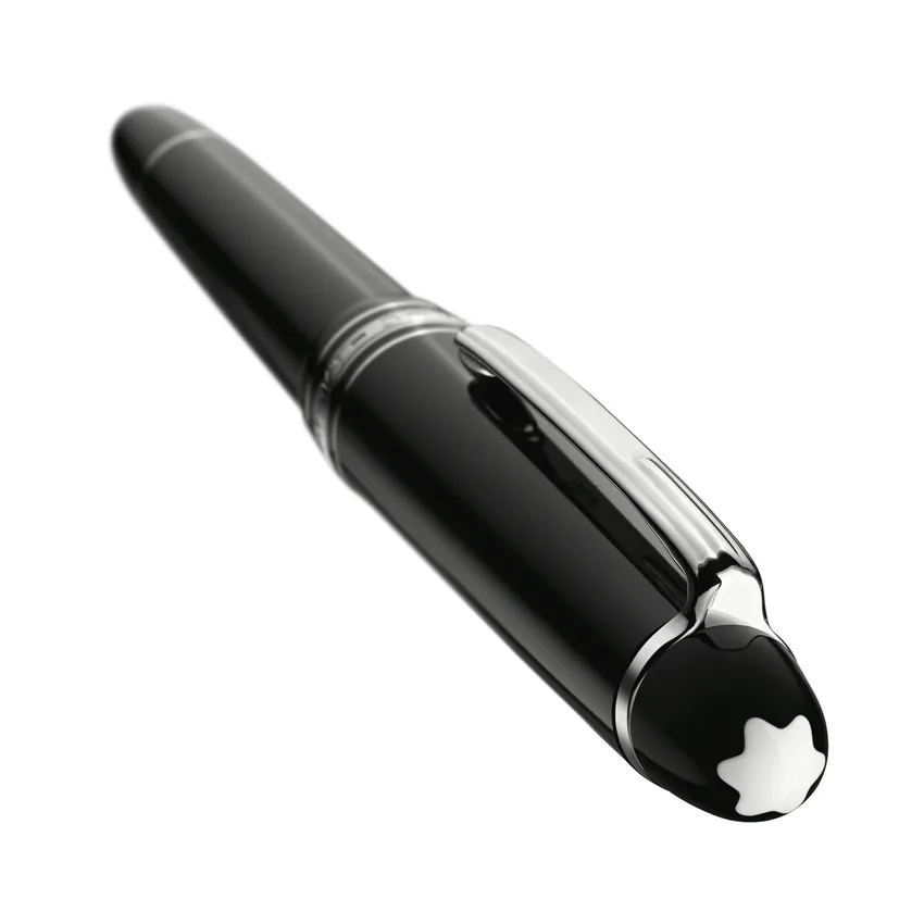 Montblanc 145 Meisterstuck Platinum Line Black Medium Fountain Pen