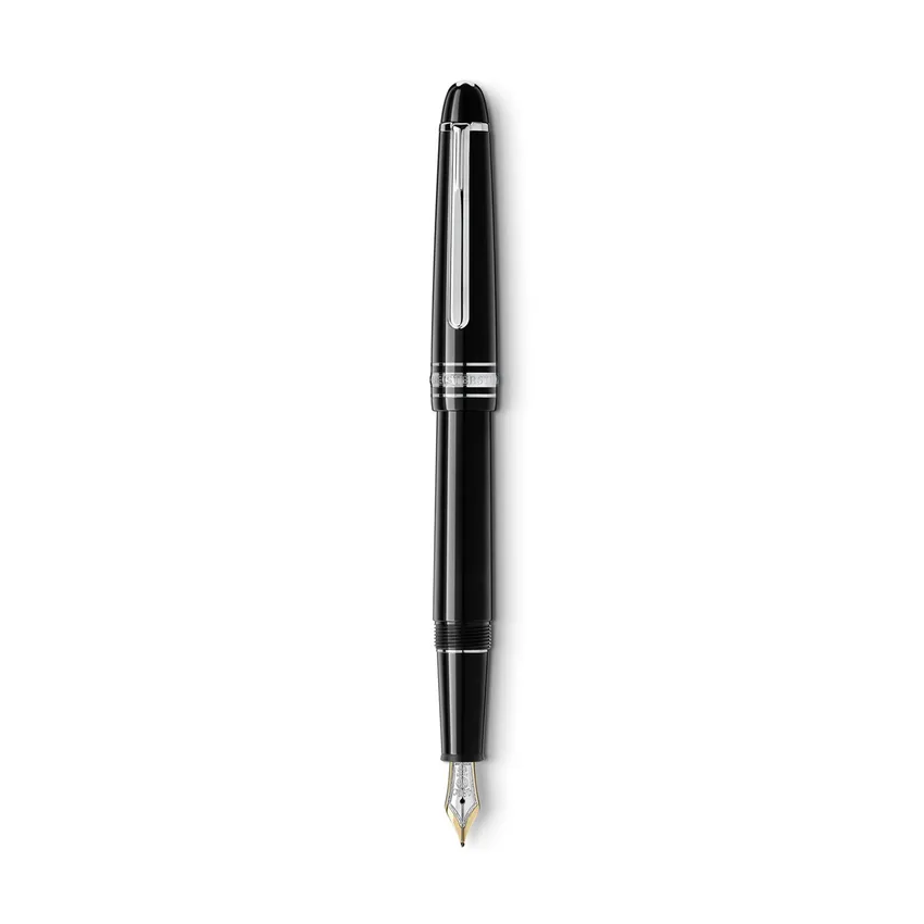 Montblanc 145 Meisterstuck Platinum Line Black Medium Fountain Pen